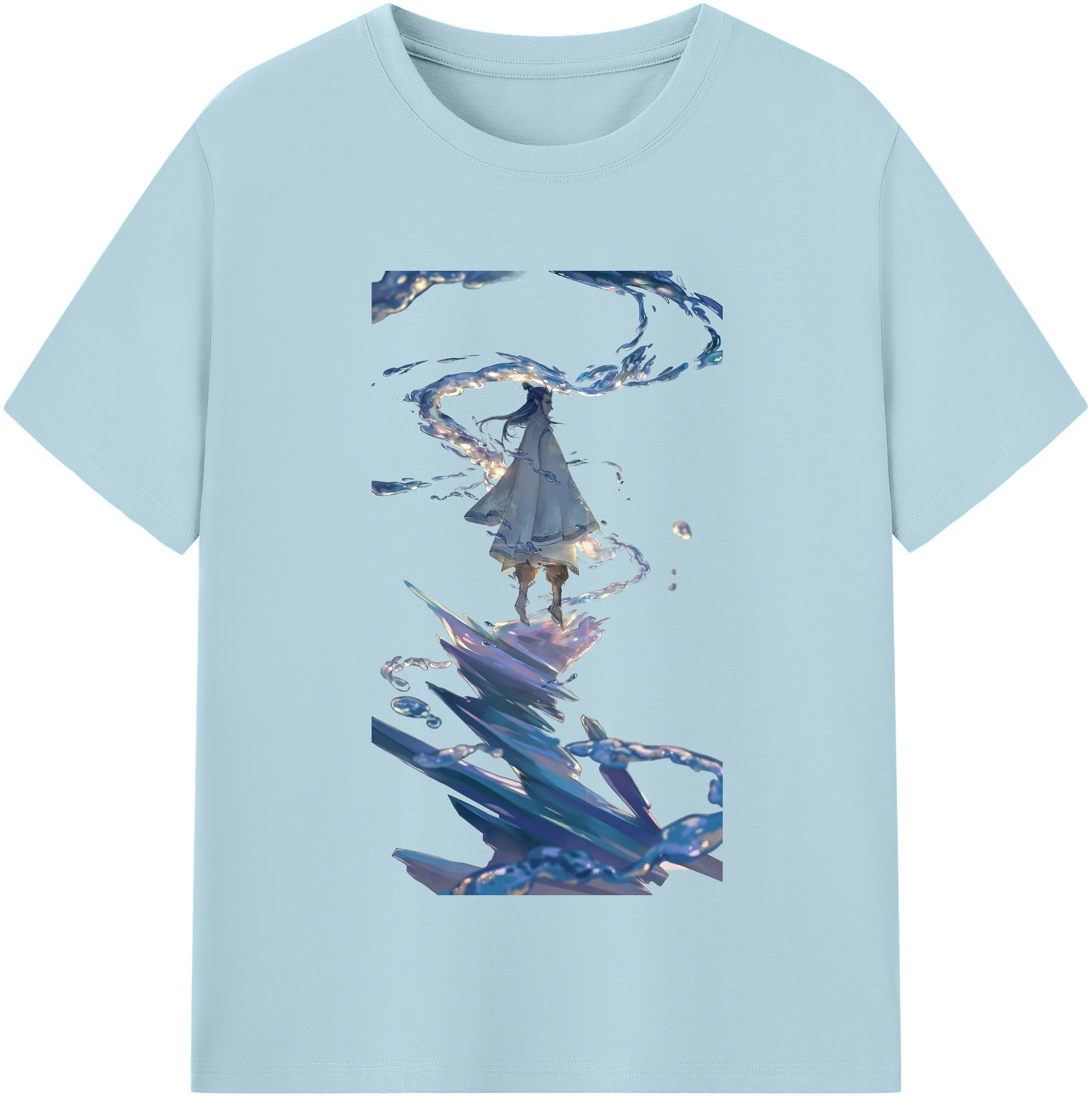 （画像用） Ne Zha 2 ナタ 魔童の大暴れ 綿100％半袖Tシャツ（フロントプリント）